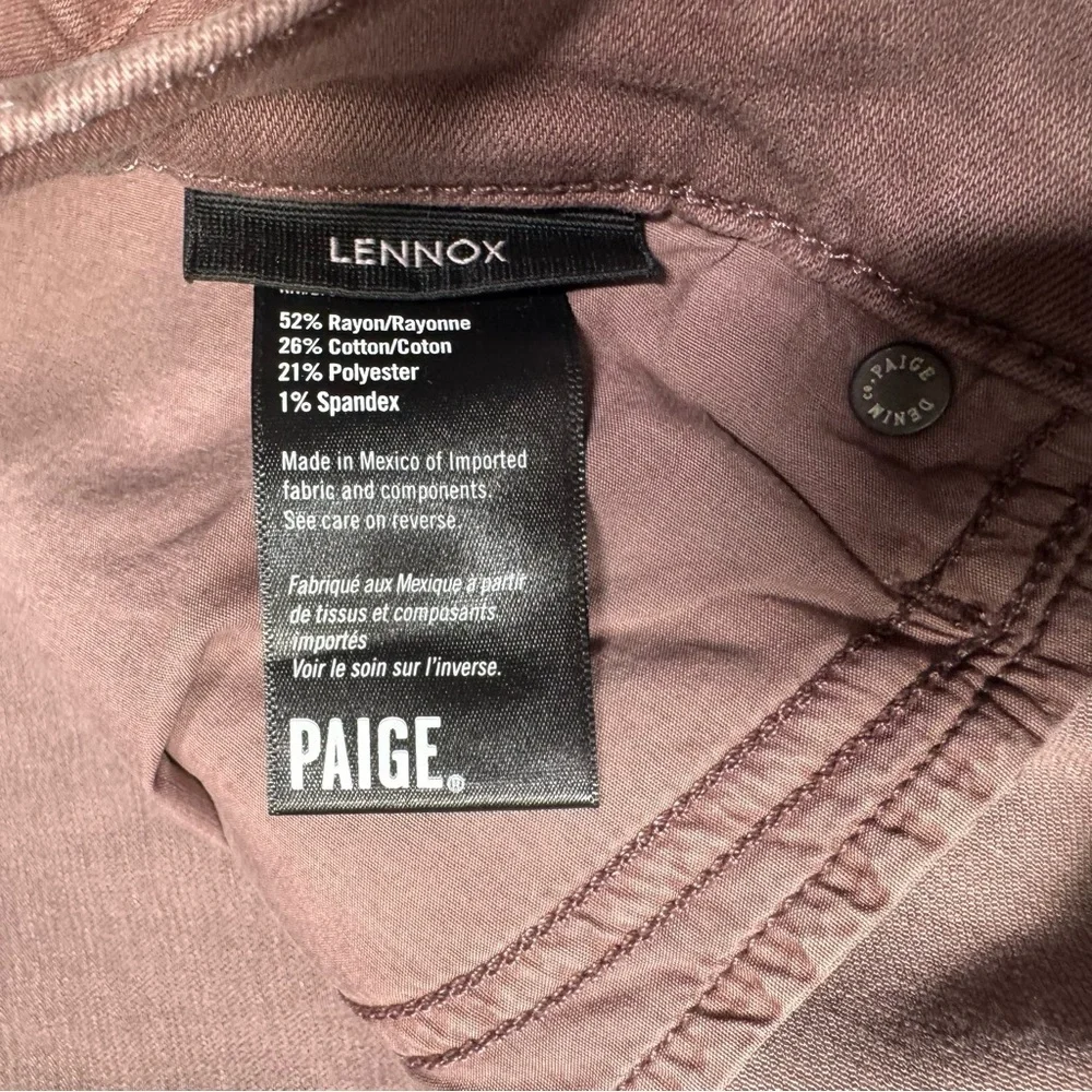 NWT New PAIGE Lennox Slim Fit Jeans in Vintage Twilight Rouge Size 40